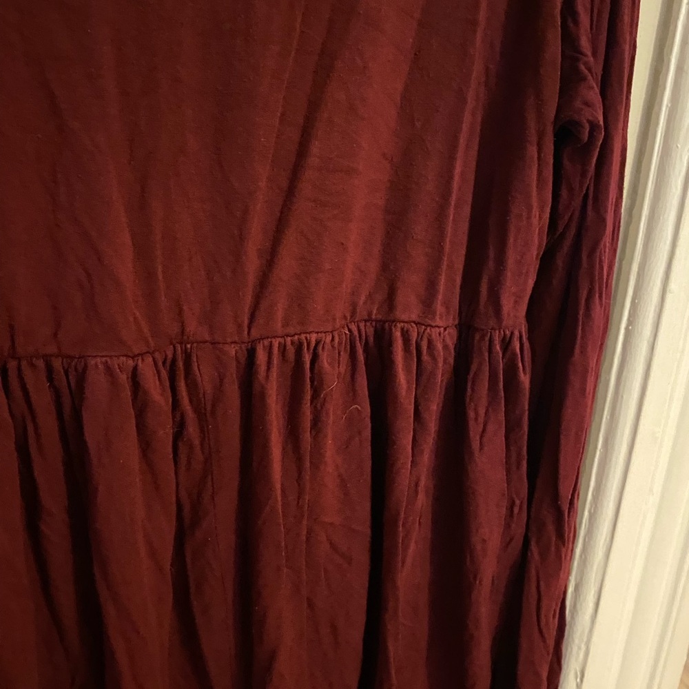Red Maternity Shirt - Picture 4 of 4